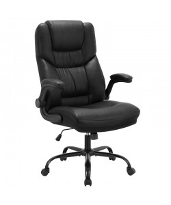 Καρέκλα γραφείου διευθυντή Stellar pakoworld pu μαύρο
