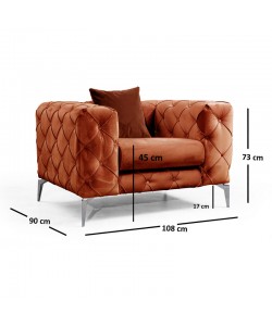 Πολυθρόνα PWF-0579 pakoworld ύφασμα κεραμιδί 108x90x70εκ Πολυθρόνα PWF-0579 pakoworld ύφασμα κεραμιδί 108x90x70εκ