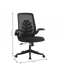 Καρέκλα γραφείου εγρασίας Enrich pakoworld ύφασμα mesh γκρι