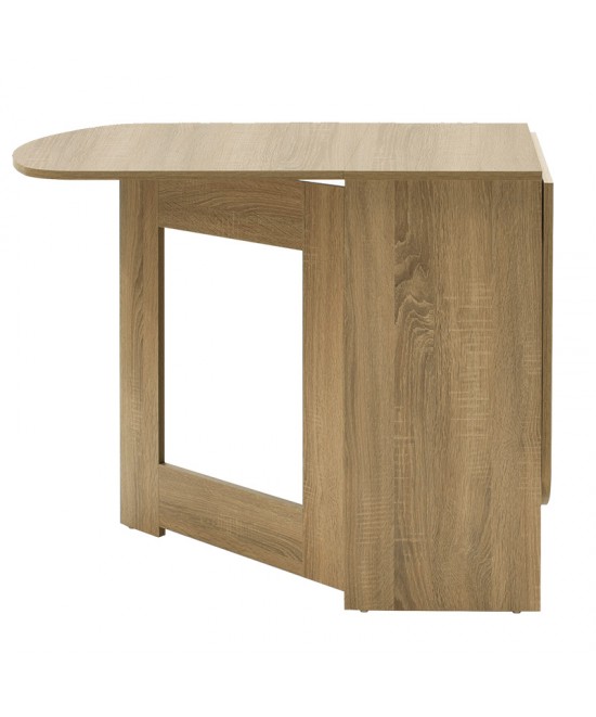 Τραπέζι Nadine pakoworld πολυμορφικό-επεκτεινόμενο χρώμα sonoma 160x80x76.5εκ