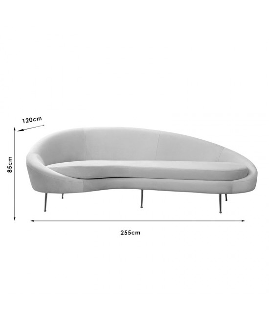 Καναπές 3θέσιος PWF-0574 pakoworld δεξιά γωνία μπεζ 255x120x85εκ Καναπές 3θέσιος PWF-0574 pakoworld δεξιά γωνία μπεζ 255x120x85εκ