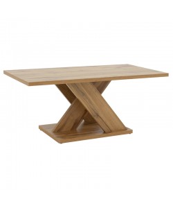 Τραπέζι σαλονιού Solange pakoworld χρώμα sonoma 110x55x47.5εκ