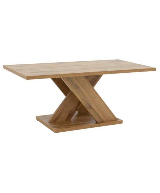 Τραπέζι σαλονιού Solange pakoworld χρώμα sonoma 110x55x47.5εκ