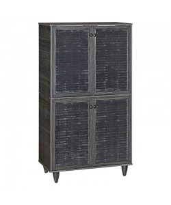 Παπουτσοθήκη-ντουλάπι Ronan pakoworld χρώμα wenge 70.5x35x122εκ