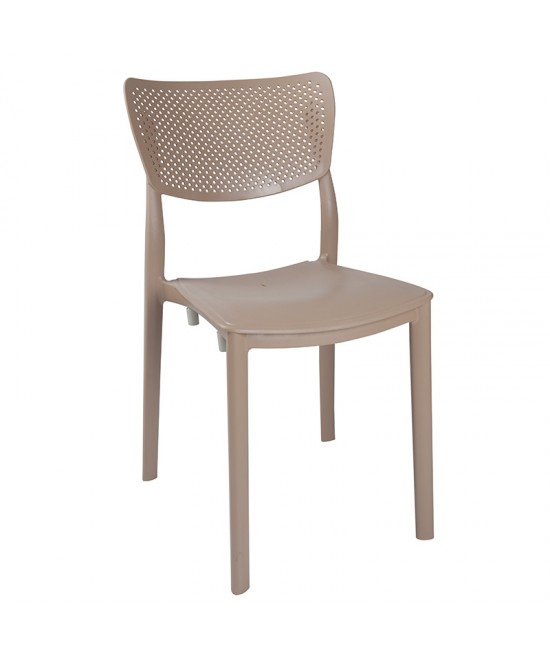 Τραπεζαρία Explore-Ignite pakoworld σετ 5τεμ PP cappuccino 150x90x73,5εκ.