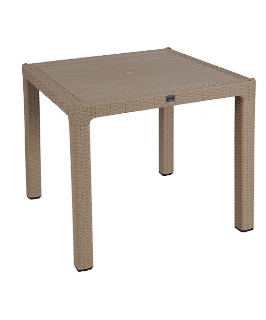 Τραπεζαρία Explore-Ignite pakoworld σετ 5τεμ PP cappuccino 90x90x73,5εκ Τραπεζαρία Explore-Ignite pakoworld σετ 5τεμ PP cappuccino 90x90x73,5εκ