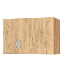 Πατάρι ντουλάπας Zelia pakoworld τρίφυλλο oak 90x42x60εκ