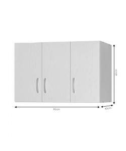 Πατάρι ντουλάπας Zelia pakoworld τρίφυλλο oak 90x42x60εκ Πατάρι ντουλάπας Zelia pakoworld τρίφυλλο oak 90x42x60εκ