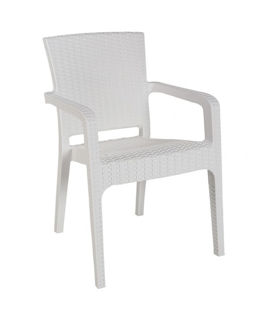 Τραπεζαρία Groovy-Halcyon pakoworld σετ 3τεμ PP λευκό 80x80x74,5εκ. Τραπεζαρία Groovy-Halcyon pakoworld σετ 3τεμ PP λευκό 80x80x74,5εκ.
