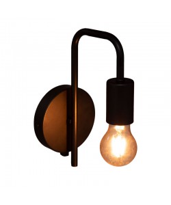 Φωτιστικό τοίχου-απλίκα Zhola pakoworld E27 40W μαύρο 17x12x25εκ