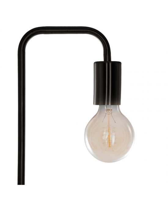 Φωτιστικό δαπέδου Keli pakoworld E27 40W μαύρο Φ20x150εκ