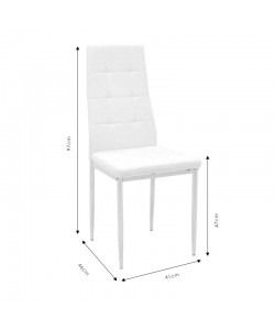 Καρέκλα Cube pakoworld PU μόκα-πόδι χρωμίου