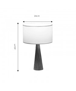 Επιτραπέζιο φωτιστικό Kalito pakoworld ivory-καφέ Φ24x45εκ Επιτραπέζιο φωτιστικό Kalito pakoworld ivory-καφέ Φ24x45εκ