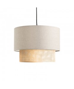 Φωτιστικό οροφής Fersa pakoworld εκρού-φυσικό Φ30x20εκ