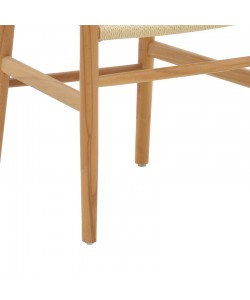 Καρέκλα Thomas pakoworld ξύλο οξιάς φυσικό-έδρα φυσικό σχοινί 44x36x79εκ