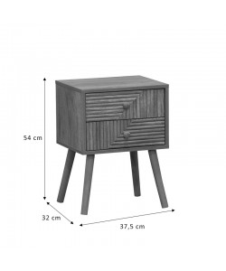 Κομοδίνο Historic pakoworld με 2 συρτάρια φυσικό με φυσικό ξύλο πεύκου πόδια 37.5x32x54εκ Κομοδίνο Historic pakoworld με 2 συρτάρια φυσικό με φυσικό ξύλο πεύκου πόδια 37.5x32x54εκ