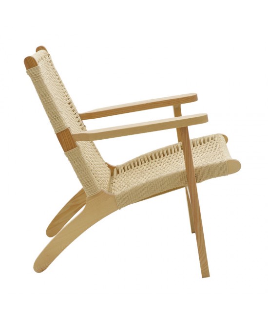 Πολυθρόνα Chiara pakoworld ξύλο οξιάς φυσικό-έδρα φυσικό σχοινί 70x68x75εκ Πολυθρόνα Chiara pakoworld ξύλο οξιάς φυσικό-έδρα φυσικό σχοινί 70x68x75εκ