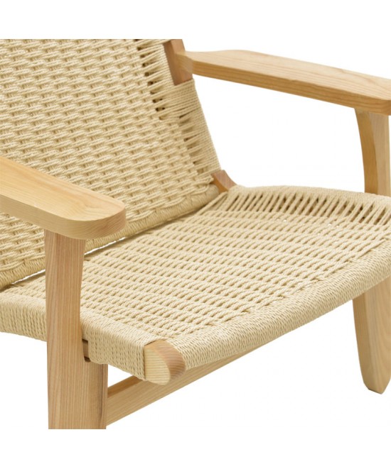 Πολυθρόνα Chiara pakoworld ξύλο οξιάς φυσικό-έδρα φυσικό σχοινί 70x68x75εκ Πολυθρόνα Chiara pakoworld ξύλο οξιάς φυσικό-έδρα φυσικό σχοινί 70x68x75εκ
