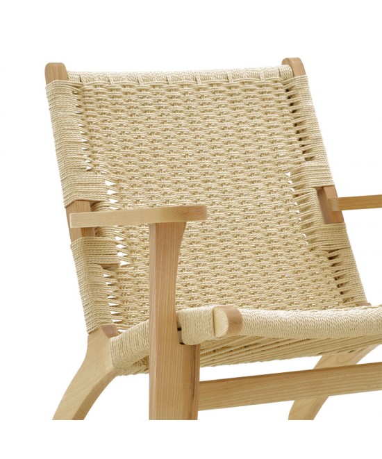Πολυθρόνα Chiara pakoworld ξύλο οξιάς φυσικό-έδρα φυσικό σχοινί 70x68x75εκ Πολυθρόνα Chiara pakoworld ξύλο οξιάς φυσικό-έδρα φυσικό σχοινί 70x68x75εκ