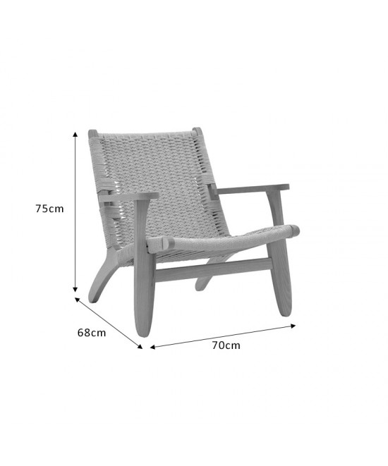 Πολυθρόνα Chiara pakoworld ξύλο οξιάς φυσικό-έδρα φυσικό σχοινί 70x68x75εκ Πολυθρόνα Chiara pakoworld ξύλο οξιάς φυσικό-έδρα φυσικό σχοινί 70x68x75εκ