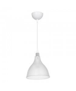 Φωτιστικό οροφής μονόφωτο Orazio pakoworld Ε27 διάφανο-λευκό Φ18.5x56εκ