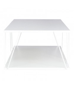 Τραπέζι σαλονιού Tars pakoworld λευκό 120x50x30εκ