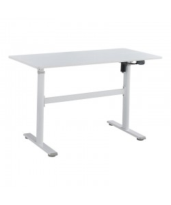 Γραφείο εργασίας με ρυθμιζόμενο ύψος Karla pakoworld λευκό 120x60x72/115εκ
