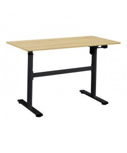 Γραφείο εργασίας με ρυθμιζόμενο ύψος Karla pakoworld sonoma-μαύρο 120x60x72/115εκ