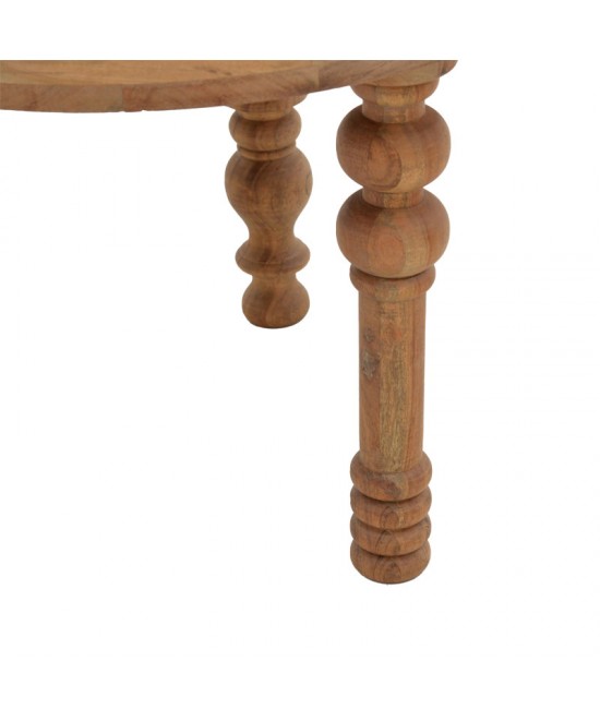 Τραπέζι σαλονιού Kelly σετ 2τεμ pakoworld μασίφ ξύλο ακακίας φυσικό