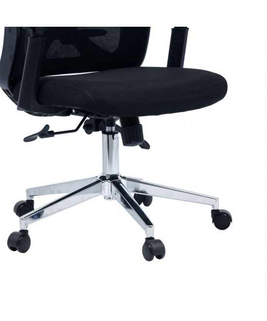 Καρέκλα γραφείου διευθυντή Andrew pakoworld mesh μαύρο