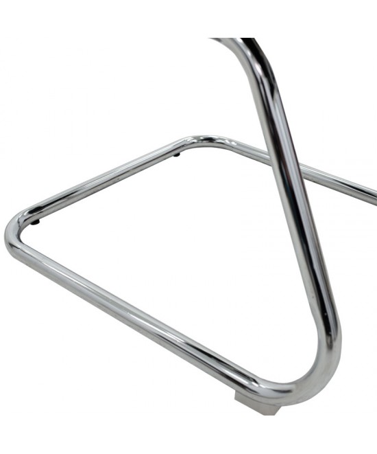 Καρέκλα γραφείου επισκέπτη Valter pakoworld λευκό pu 55.5x48x88εκ