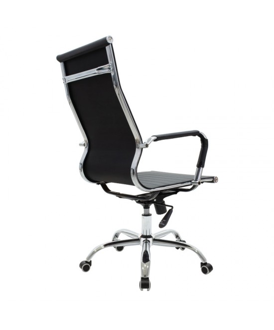 Καρέκλα γραφείου διευθυντή Valter pakoworld μαύρο pu 55.5x58x108εκ