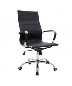 Καρέκλα γραφείου διευθυντή Valter pakoworld μαύρο pu 55.5x58x108εκ