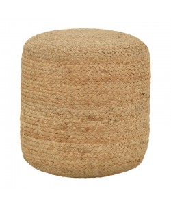 Σκαμπό Ovious Inart μπεζ 100% γιούτα 40x40x40εκ