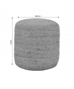 Σκαμπό Ovious Inart μπεζ 100% γιούτα 40x40x40εκ Σκαμπό Ovious Inart μπεζ 100% γιούτα 40x40x40εκ