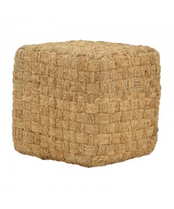 Σκαμπό Aropion Inart μπεζ 100% γιούτα 40x40x40εκ