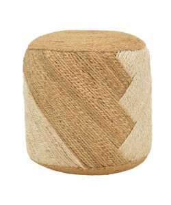 Σκαμπό Elision Inart φυσικό-μπεζ 100% γιούτα 40x40x40εκ