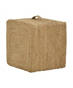 Σκαμπό Tresa Inart φυσικό 100% γιούτα 40x40x40εκ
