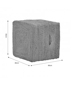 Σκαμπό Tresa Inart φυσικό 100% γιούτα 40x40x40εκ Σκαμπό Tresa Inart φυσικό 100% γιούτα 40x40x40εκ