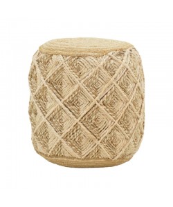 Σκαμπό Yton Inart μπεζ 100% γιούτα 40x40x40εκ