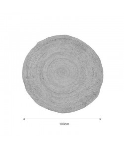 Χαλί Solon Inart φυσικό γιούτα 100x100x1εκ