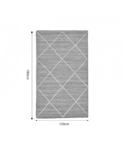 Χαλί Strike Inart μπεζ-εκρού γιούτα 120x180x1εκ