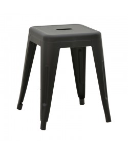 Σκαμπό Utopia pakoworld μέταλλο μαύρο ματ 30x30x45εκ