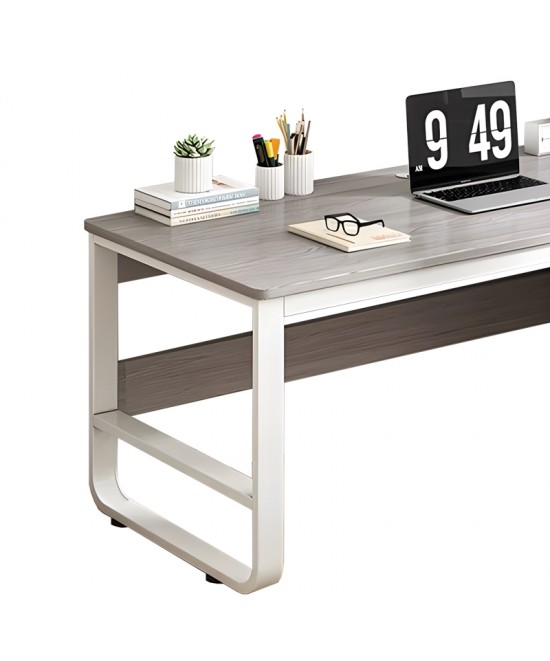 Γραφείο Salto pakoworld με συρταριέρα-MDF γκρι-λευκό 120x48x74εκ