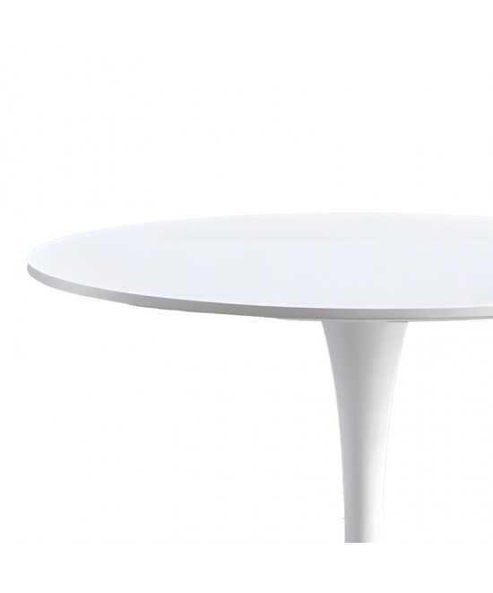 Τραπέζι Elijah pakoworld λευκό Φ60x74cm Τραπέζι Elijah pakoworld λευκό Φ60x74cm