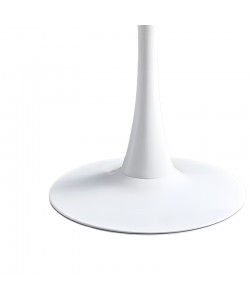 Τραπέζι Elijah pakoworld λευκό Φ60x74cm