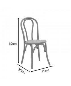Καρέκλα στοιβαζόμενη Βιέννης Azhel pakoworld white wash ξύλο οξιάς-έδρα φυσικό rattan 41x50x89εκ Καρέκλα στοιβαζόμενη Βιέννης Azhel pakoworld white wash ξύλο οξιάς-έδρα φυσικό rattan 41x50x89εκ