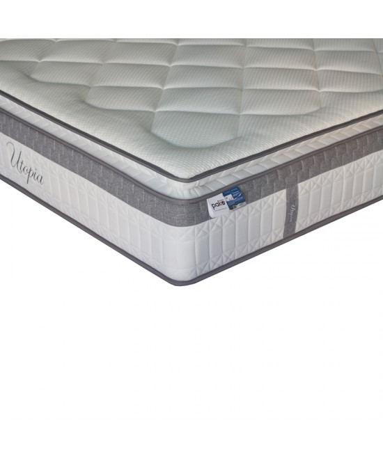 Στρώμα Utopia pakoworld pocket spring μονής όψης με ανώστρωμα 30-32cm 140x200εκ