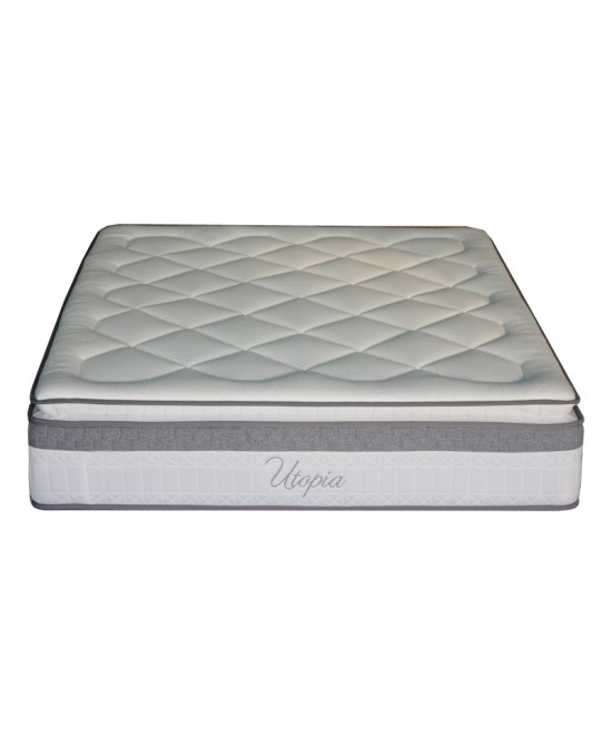 Στρώμα Utopia pakoworld pocket spring μονής όψης με ανώστρωμα 30-32cm 140x200εκ