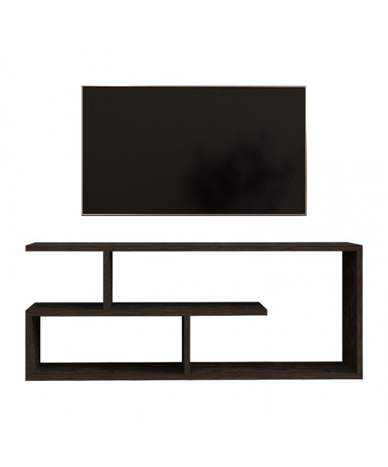 Έπιπλο τηλεόρασης Waldo pakoworld μαύρο-ανθρακί μελαμίνης 100x29,5x40εκ